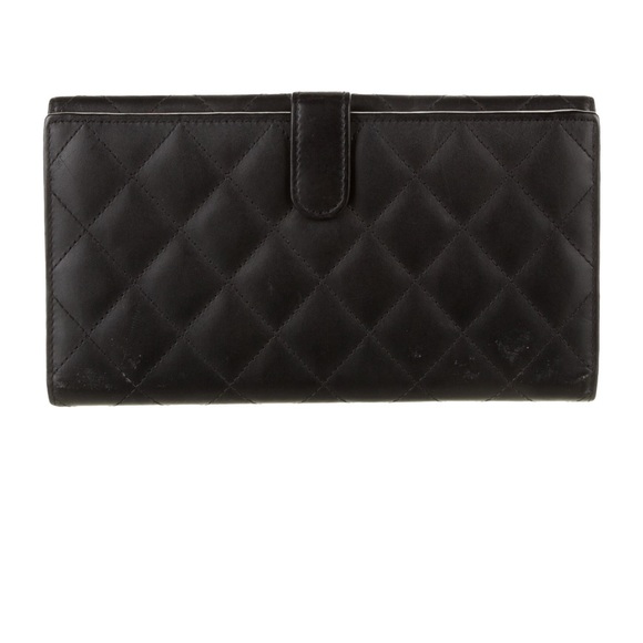 Black quilted Chanel Ligne wallet - Picture 3 of 11
